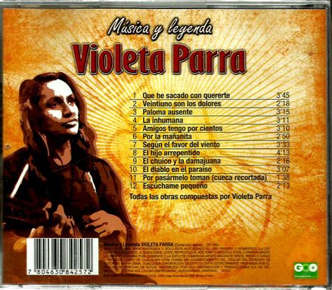 Violeta Parra Serie Música Y Leyenda Cd Nuevo Y Sellado ...