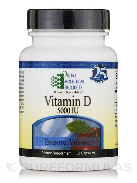 Vitamin D 5000 IU   60 Capsules