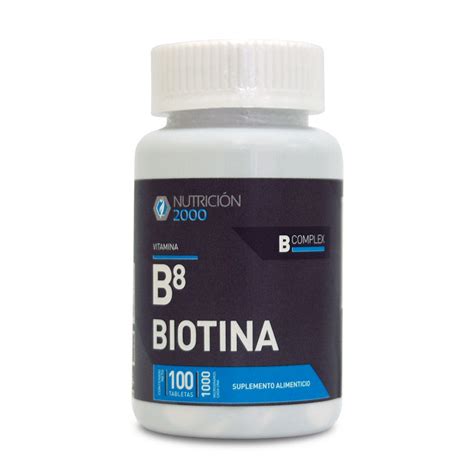 Vitamina B8 Biotina 100 Cápsulas 500 mg   La Panza es Primero