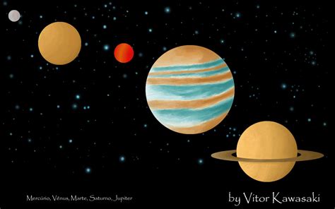 Vitor Kawasaki: Alguns planetas do sistema solar