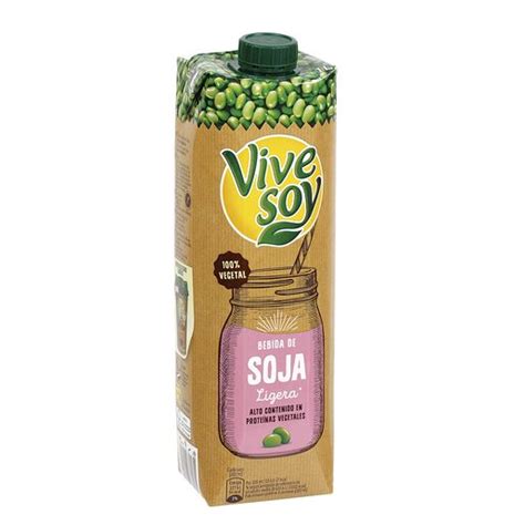 VIVESOY bebida de soja ligera envase 1lt | SOJA ...