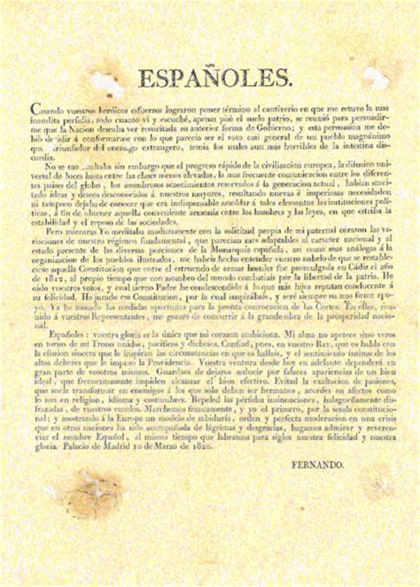 vivircontemporánea: Fernando VII  1814 1833 : Revolución ...
