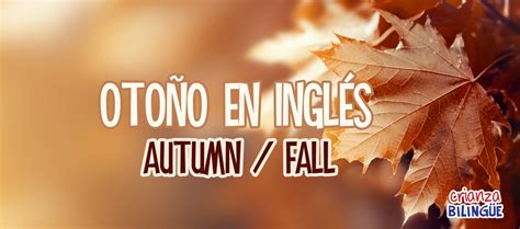 Vocabulario de otoño en inglés   Crianza Bilingüe | Mamá ...