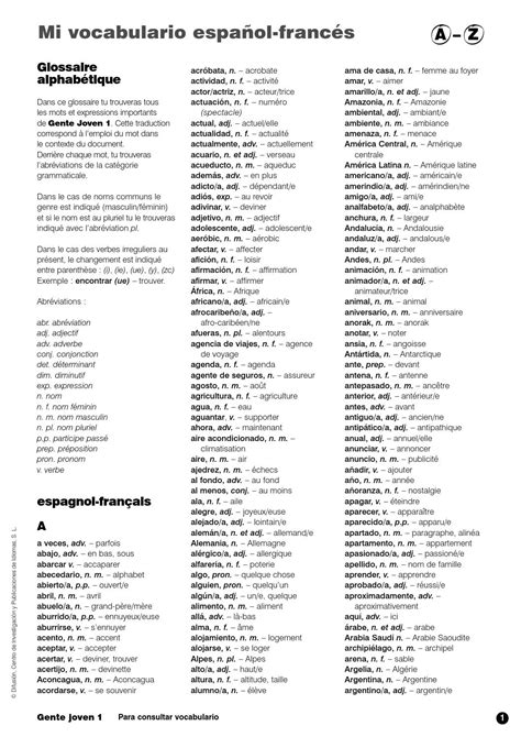 Vocabulario español frances by Claudia Bust   issuu