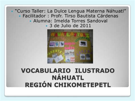 Vocabulario náhuatl