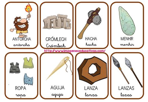 vocabulario prehistoria 3   Imagenes Educativas