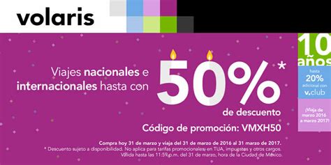 Volaris: hasta 50% de descuento en viajes nacionales e ...