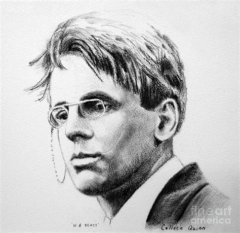 W.b. Yeats Drawing by Colleen Quinn