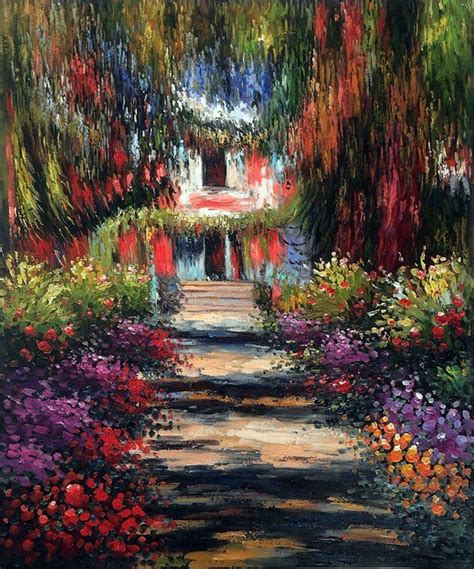 Wall Art: Monet   Garden Path at Giverny   Painting ...