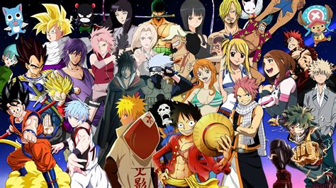 Wallpaper Anime / Naruto, One Piece, Fairy Tail, My Hero ...