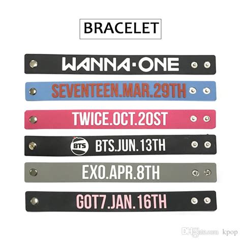 Wanna One/seventeen/twice/got7/bts/exo Debut Date Silicone ...