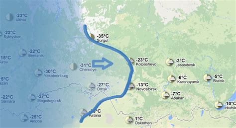 Weather in Siberia