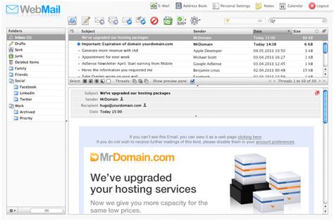 Webmail: Your e mail everywhere   MrDomain