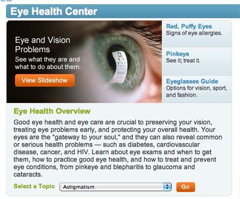 WebMD Eye Care Center: Eye Health Overview | Kim Truman ...