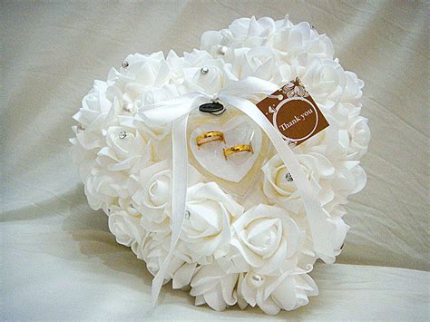 Wedding Favors Ring Pillow With Transprent Ring Box 5 ...