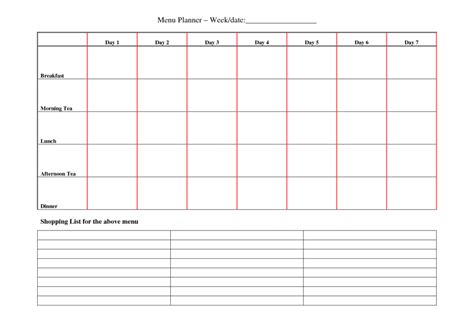 Weekly Planner Template | Samples and Templates