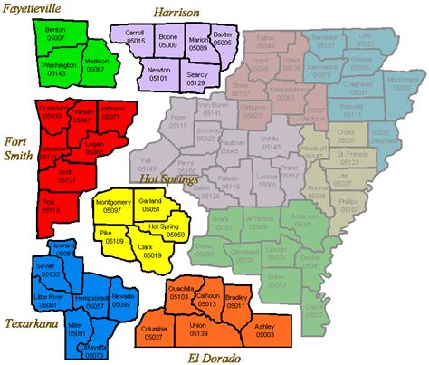 Western Arkansas District Map | Western District of ...