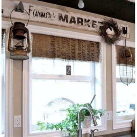 What a cool way to have cute rustic curtains in the ...