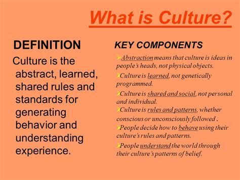 What is Culture? DEFINITION   ppt download