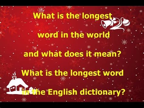 What Is The Longest Word In ENGLISH, ENGLISH DICTIONARY ...