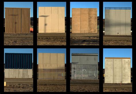 What the 8 prototypes of Trump s US Mexico border wall ...