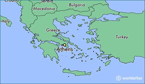 Where is Athens, Greece? / Athens, Attica Map   WorldAtlas.com