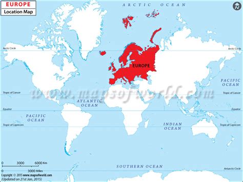 Where is Europe? Where is Europe Located in the World Map