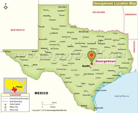 Where is Georgetown Located in Texas, USA