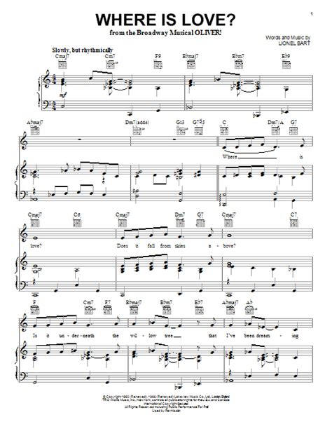 Where Is Love? | Sheet Music Direct