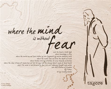 Where the mind is without fear by Rabindranath Tagore ...