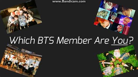 Which BTS Member Are You? Quiz!   YouTube