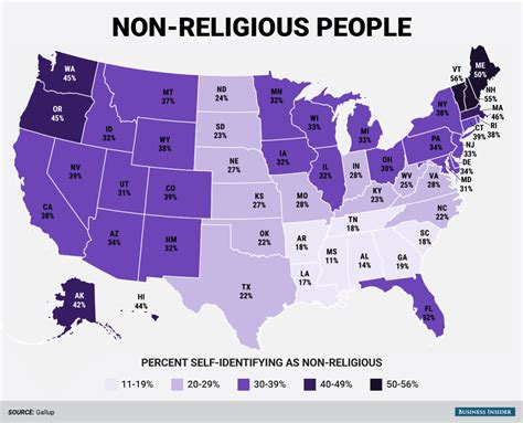 Which states are most religious   Business Insider