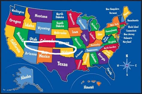 Why do many states in America have straight borders ...