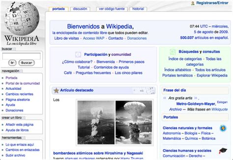 Wikipedia en español alcanza los 500.000 artículos ...