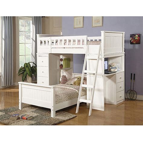 Willoughby Loft Bed and Twin Bed with Desk & Storage ...