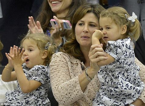 Wimbledon 2012: Roger Federer s twin daughters cheer as ...