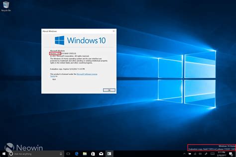 Windows 10 build 15055 finally shows the version number as ...