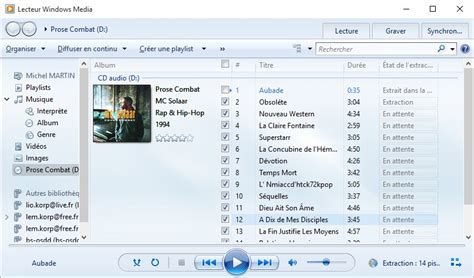 Windows 10   Copier de la musique à partir d’un CD audio ...