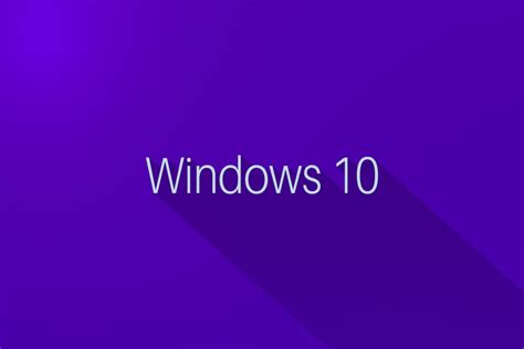 Windows 10 en fondo morado  79733