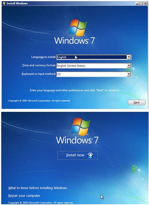 Windows 7 installation, Installing Windows 7, Install ...