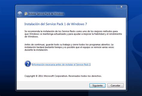 Windows 7 Service Pack 1  SP1   Windows    Descargar