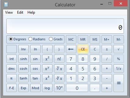 Windows 8 – Scientific Calculator | Biomedguyproject