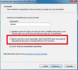 Windows: Exportar certificado digital no exportable | SYSADMIT