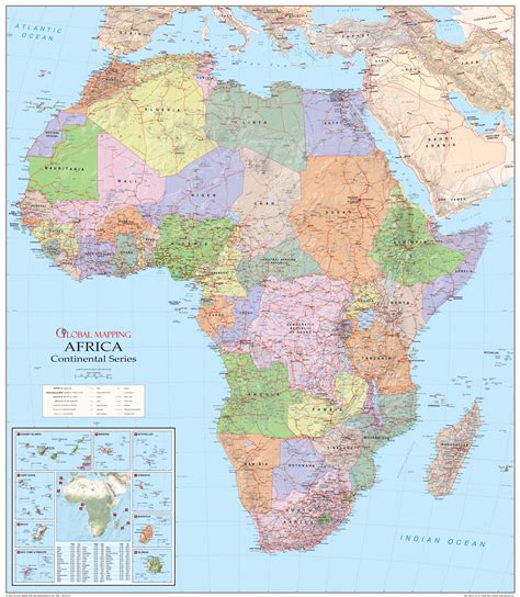 winthrop lora: Political Map of Africa