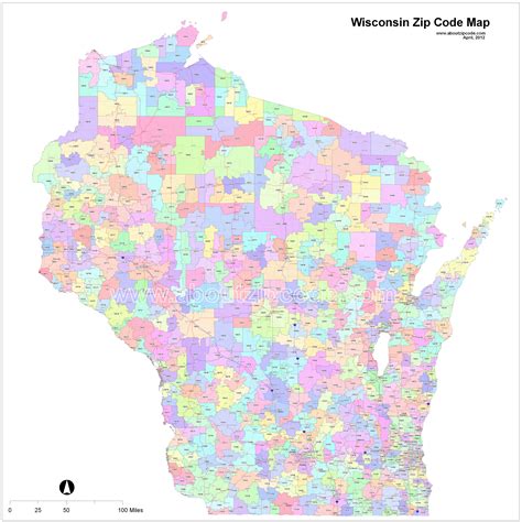 Wisconsin Zip Code Maps   Free Wisconsin Zip Code Maps