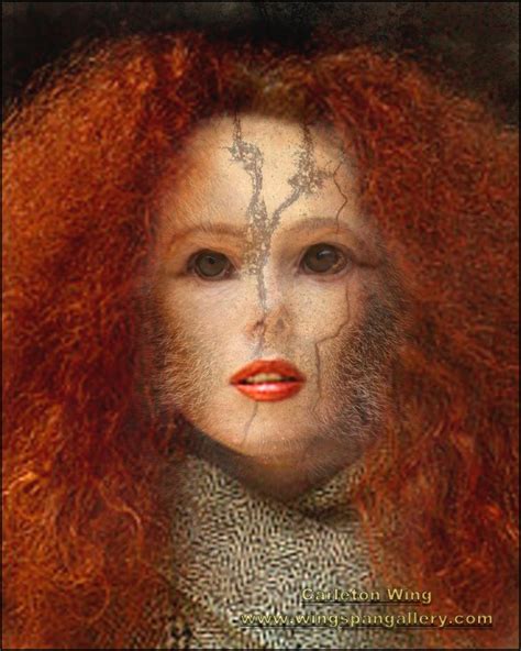 Woman with Red Hair and Monkey Eyes | Wingspan Gallery ...