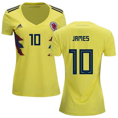 Women s James Rodriguez Colombia Jersey: Authentic 2018 ...