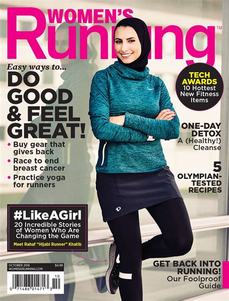 Women s running magazine features a woman wearing a hijab ...