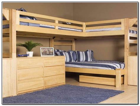 Wood Bunk Bed With Desk Underneath