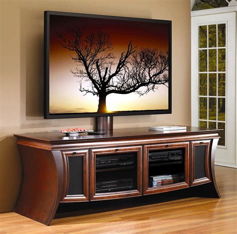 Wood Flat Screen curved TV Stands | Photo of Entertainment ...